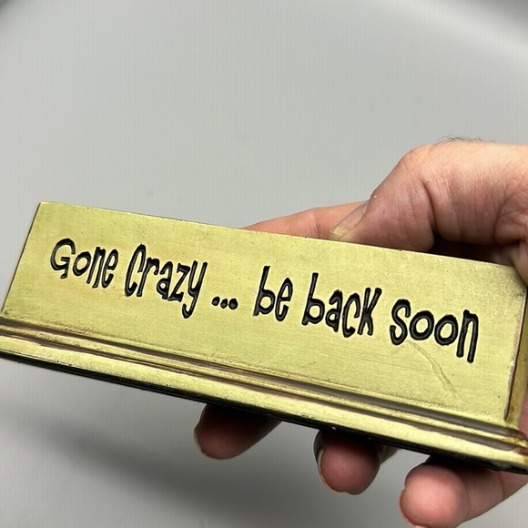 Gone Crazy paper weight or self sitter decor - Picture 7 of 7